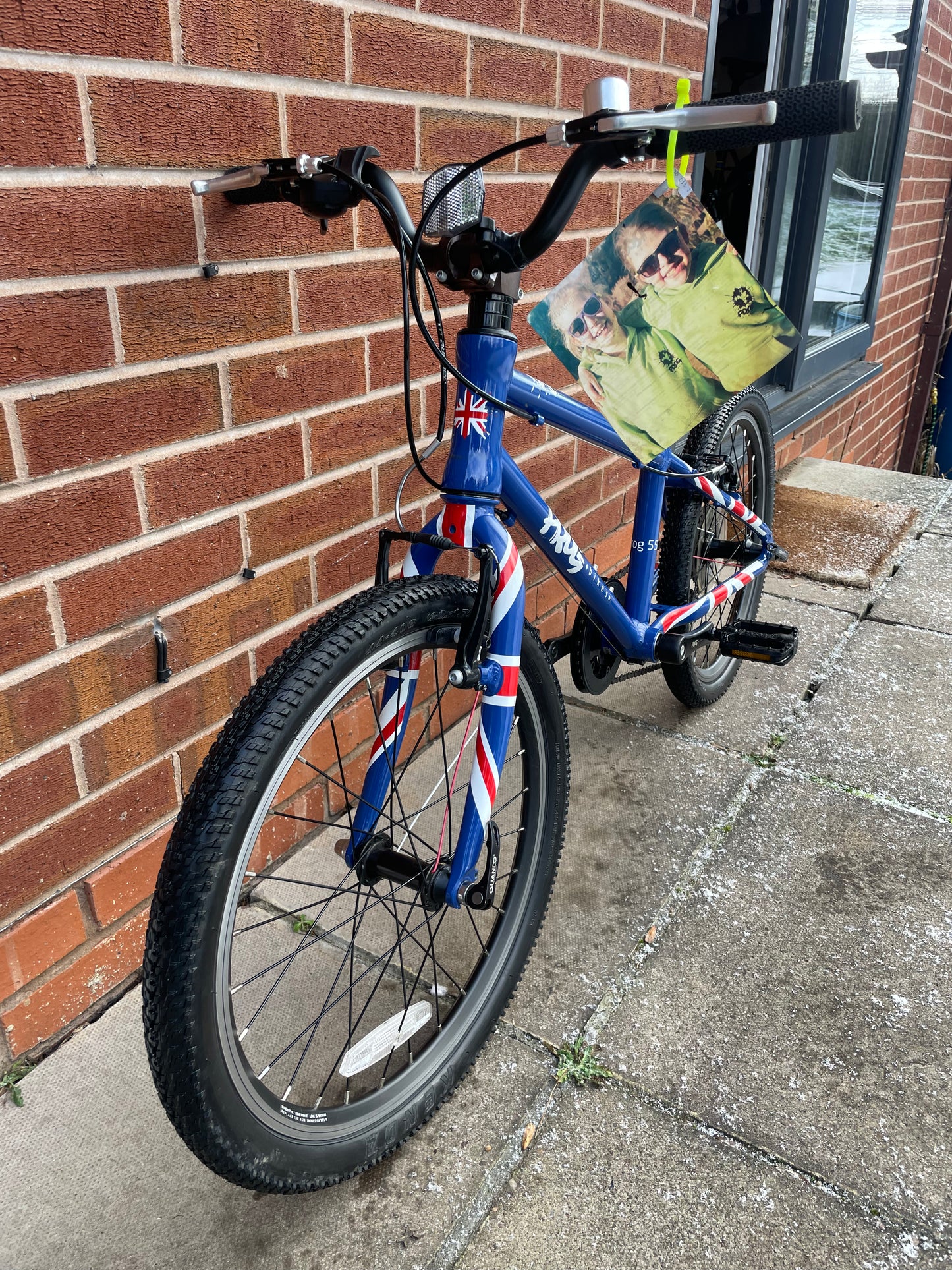 A Pre Loved Frog Bike For Sale, Blue Frog 55, 53 52, 20” wheels, 8 speed, V brakes, very lightweight, nationwide delivery is available.