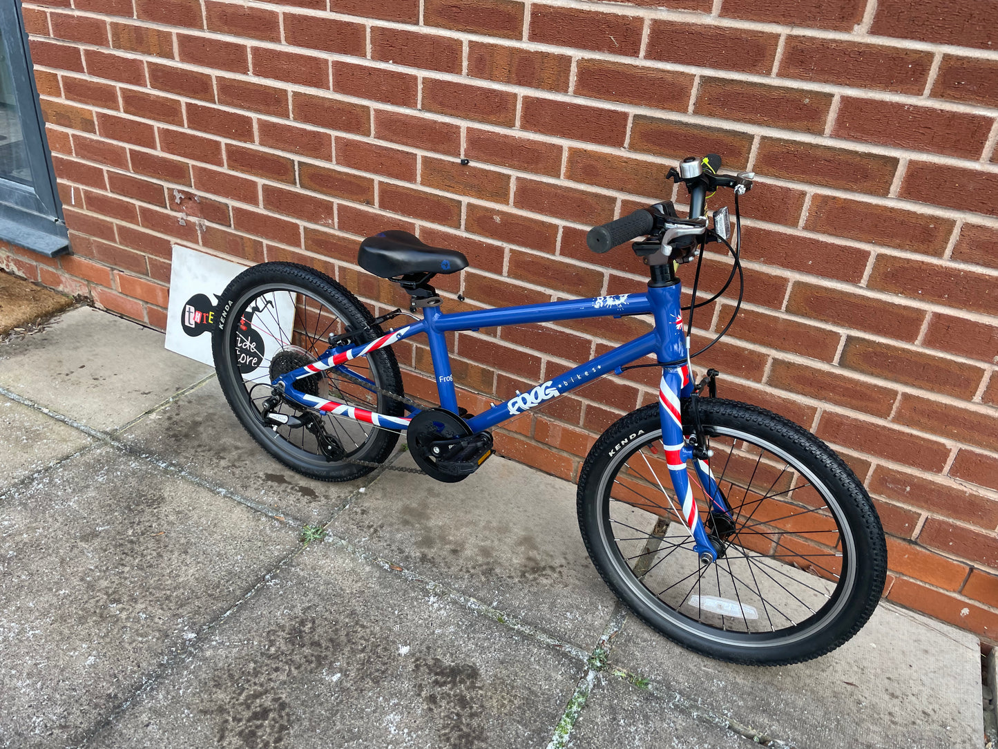 A Pre Loved Frog Bike For Sale, Blue Frog 55, 53 52, 20” wheels, 8 speed, V brakes, very lightweight, nationwide delivery is available.