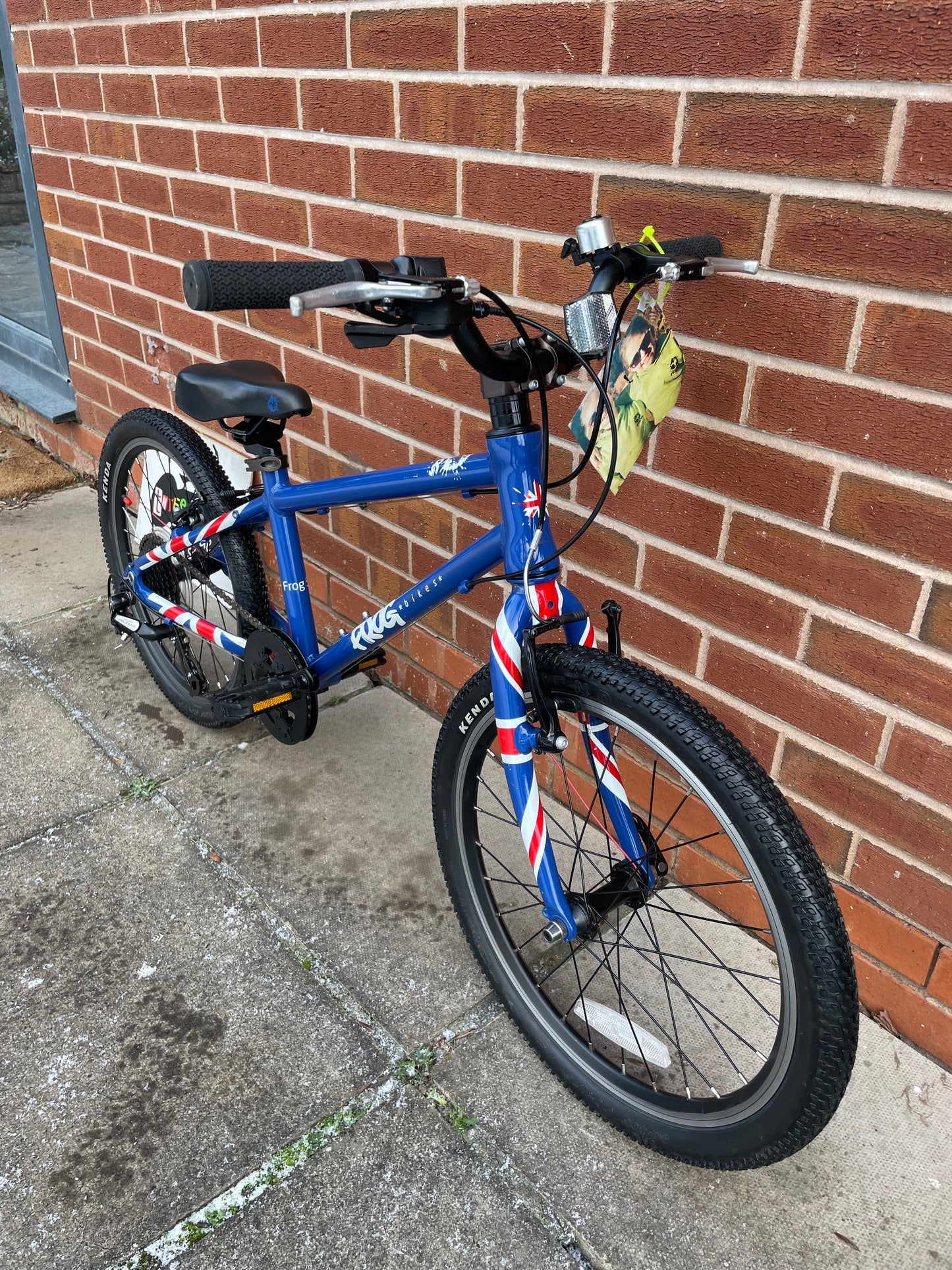 A Pre Loved Frog Bike For Sale, Blue Frog 55, 53 52, 20” wheels, 8 speed, V brakes, very lightweight, nationwide delivery is available.