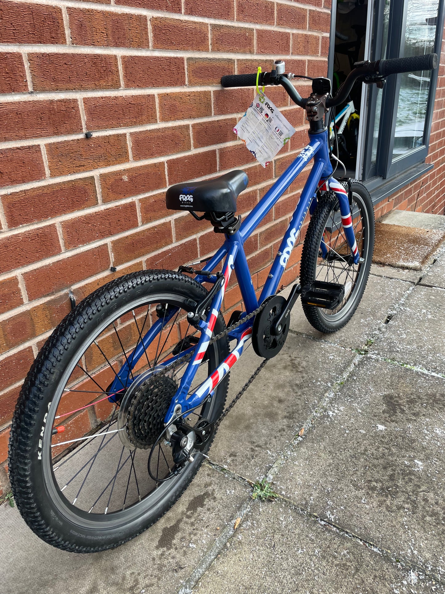 A Pre Loved Frog Bike For Sale, Blue Frog 55, 53 52, 20” wheels, 8 speed, V brakes, very lightweight, nationwide delivery is available.