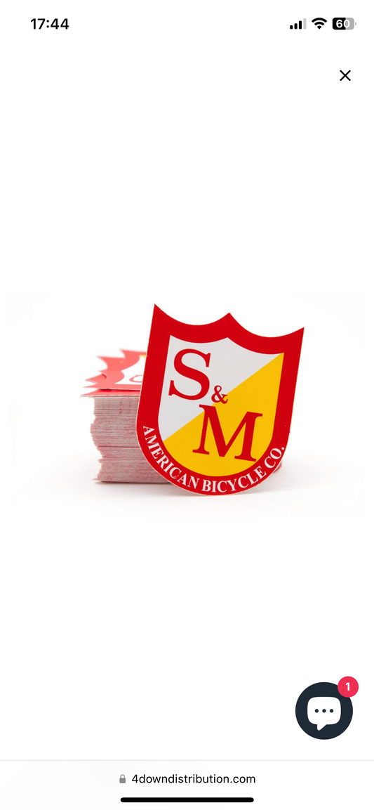 S&M American Bicycle Co. Sticker